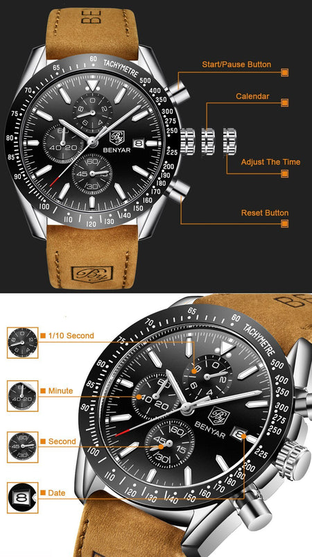 Benyar BY-5140 Grand Master Chronograph Edition image 6