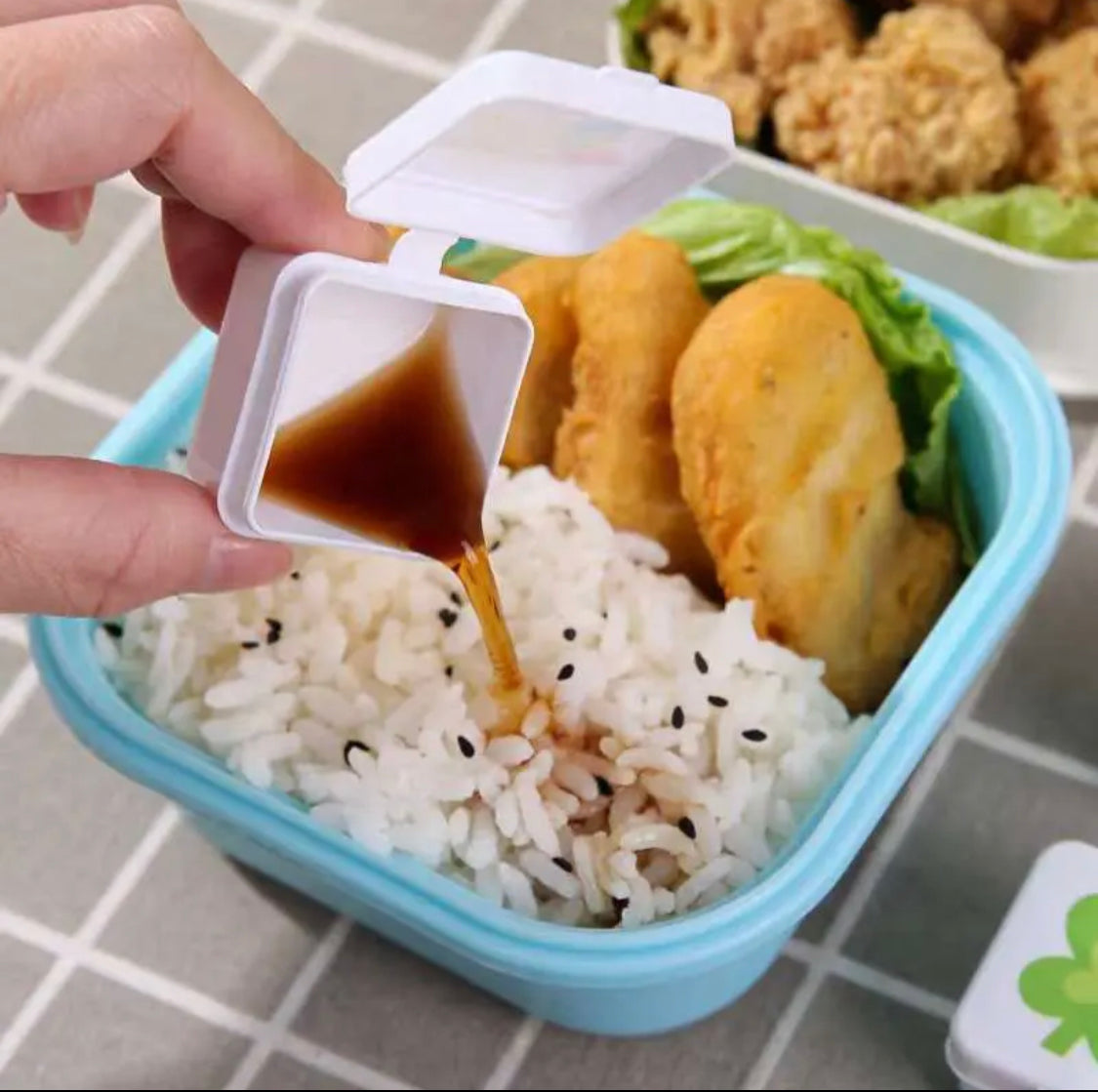 Pack of 4 Portable Small Salad Bento Box - image 3