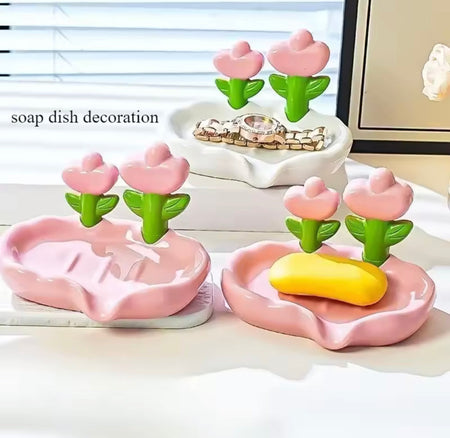 Tulip Shaped Floral Soap Box - Image 8