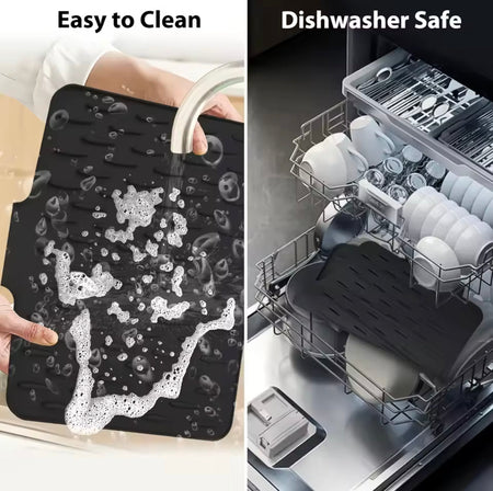 silicone anti-slip kitchen drain mat image 3