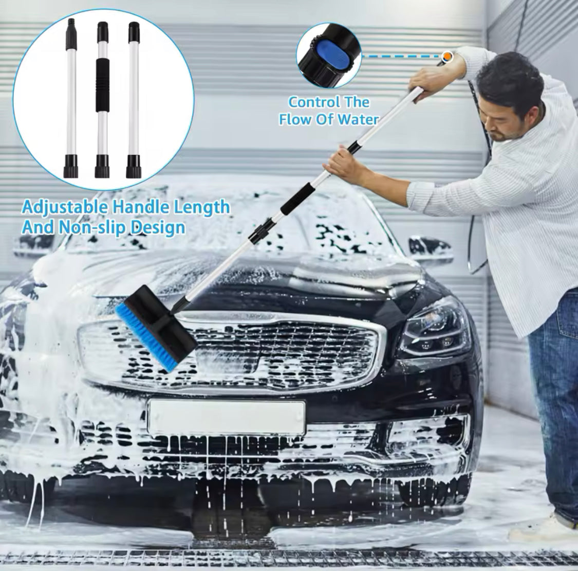 Soft Bristle Car Wash Brush - image 1