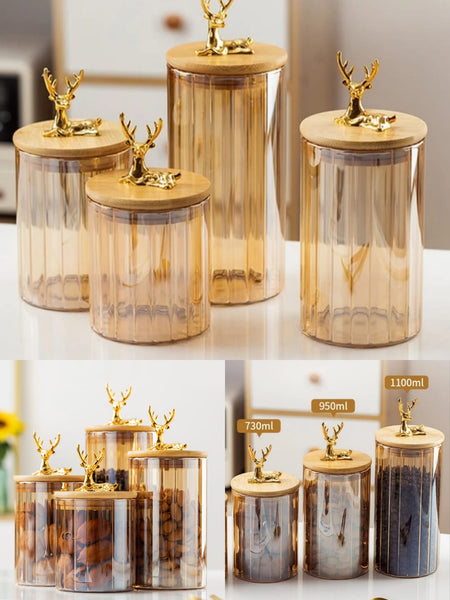 Sealed Glass Nuts Jar - Main Image