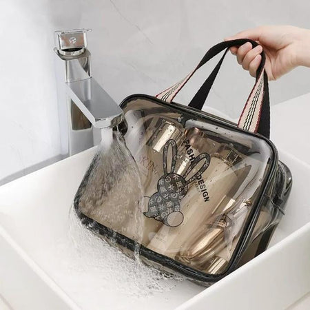 set of 3 transparent bear cosmetic pouch image 4