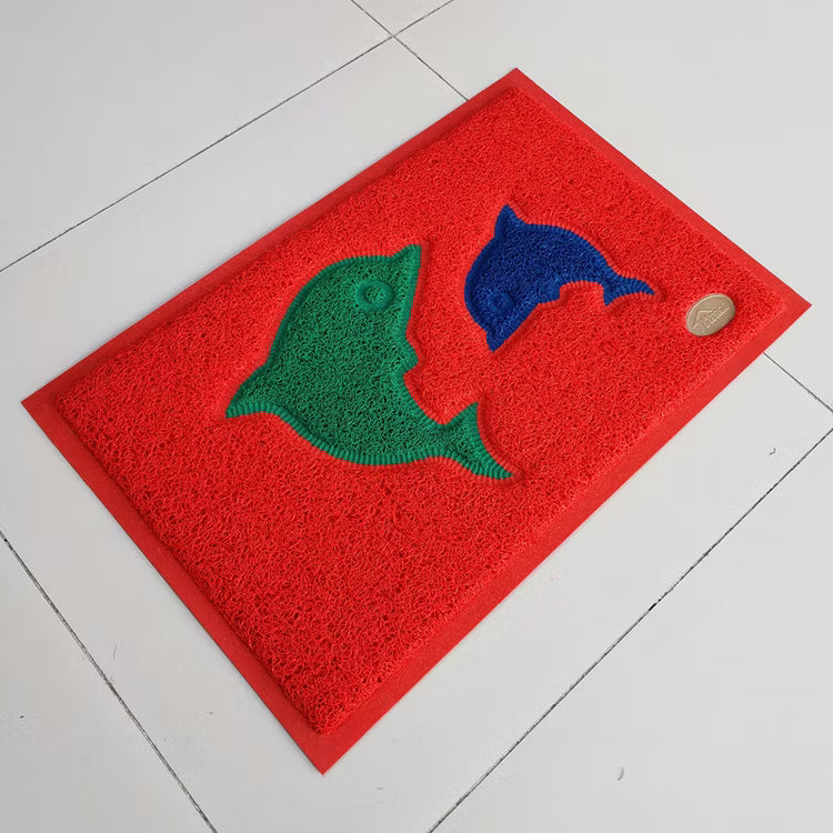 dolphin and footprint doormats main image