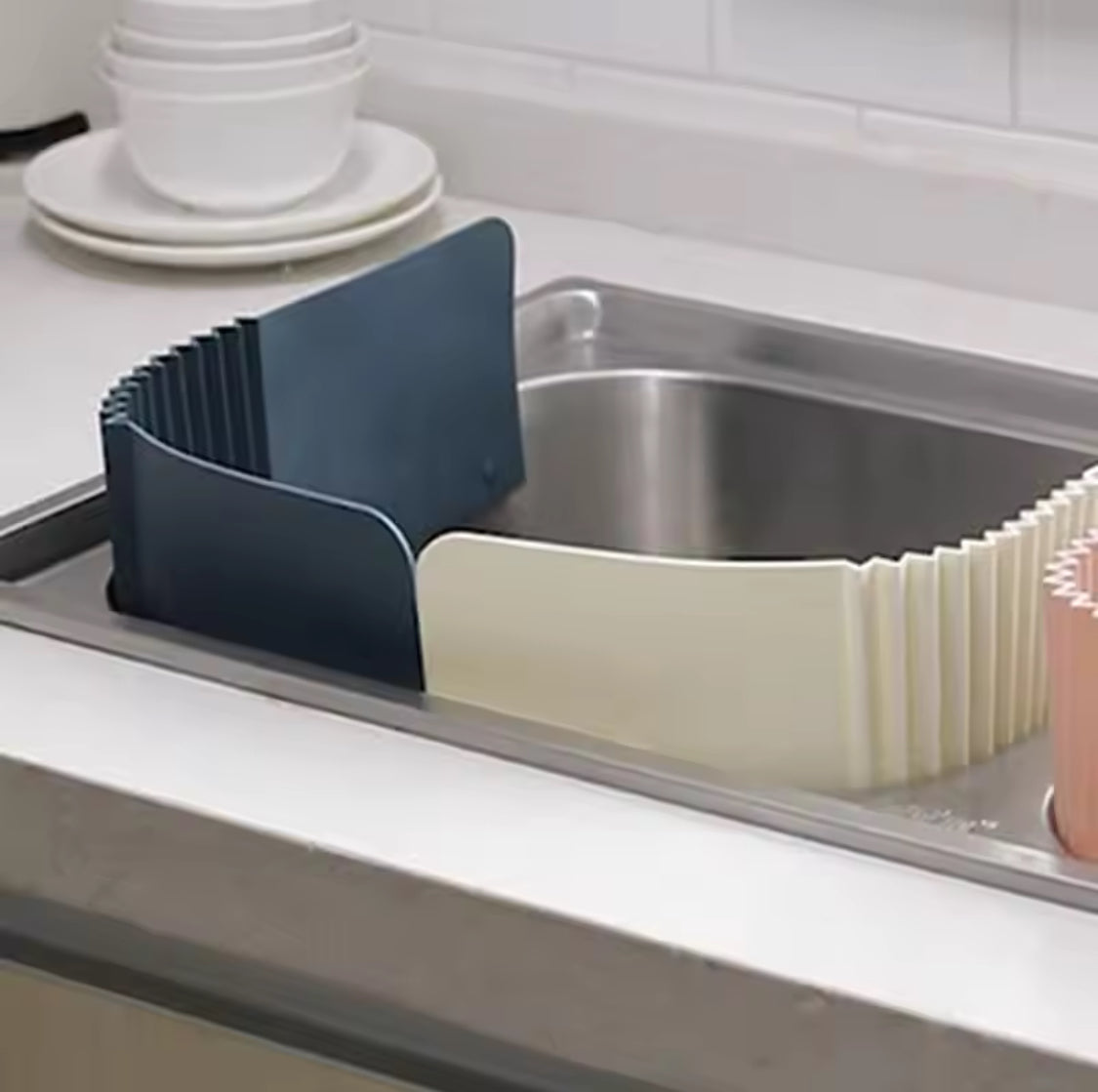 foldable kitchen sink water splash guard image 5