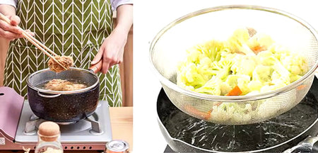 Stainless Steel Colander With Double Handle - image 3