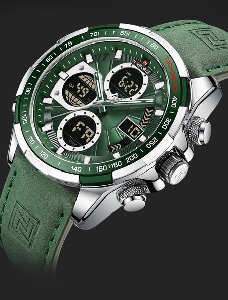 Overfly 9197 Naviforce Analog-Digital Dual Time Chronograph Watch image 10