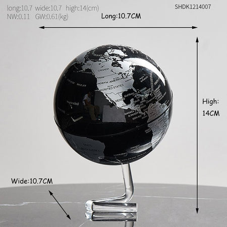 World Globe with Rotating Bracket Decoration - image 3