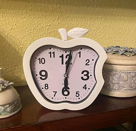 apple shape bedside desk clock image 2