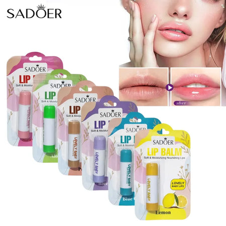 set of 2 fruity flavours lip balm image 2