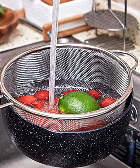 Stainless Steel Colander With Double Handle - image 2
