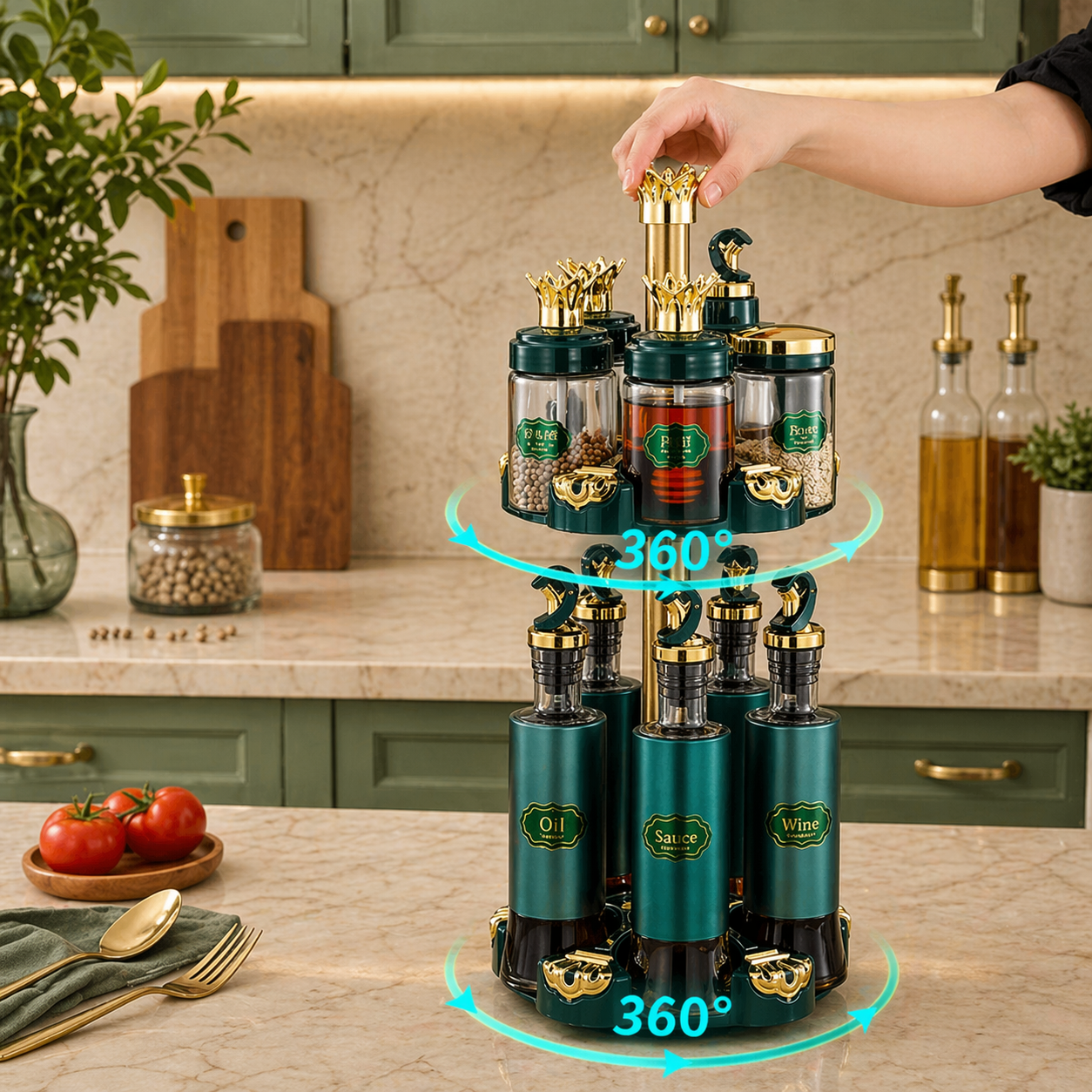 luxury spice organizer stand image 3