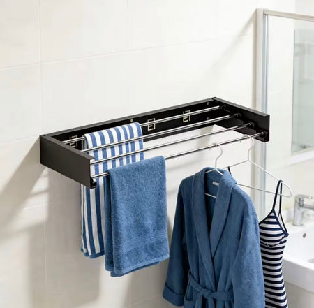 wall mounted foldable clothes rack image 7