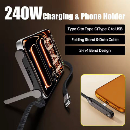 2 in 1 charging cable with mobile stand image 5