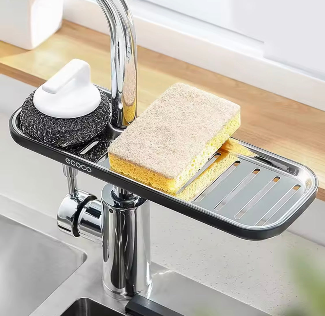 Stainless Steel Faucet Shelf - image 1