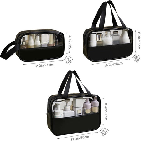 3 Pcs Transparent Cosmetic Bag - Image 9