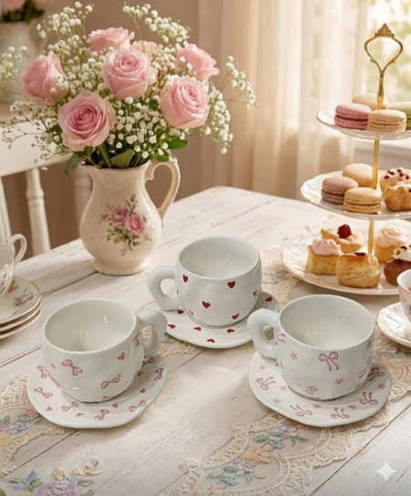 heritage ceramic cup with saucer main image