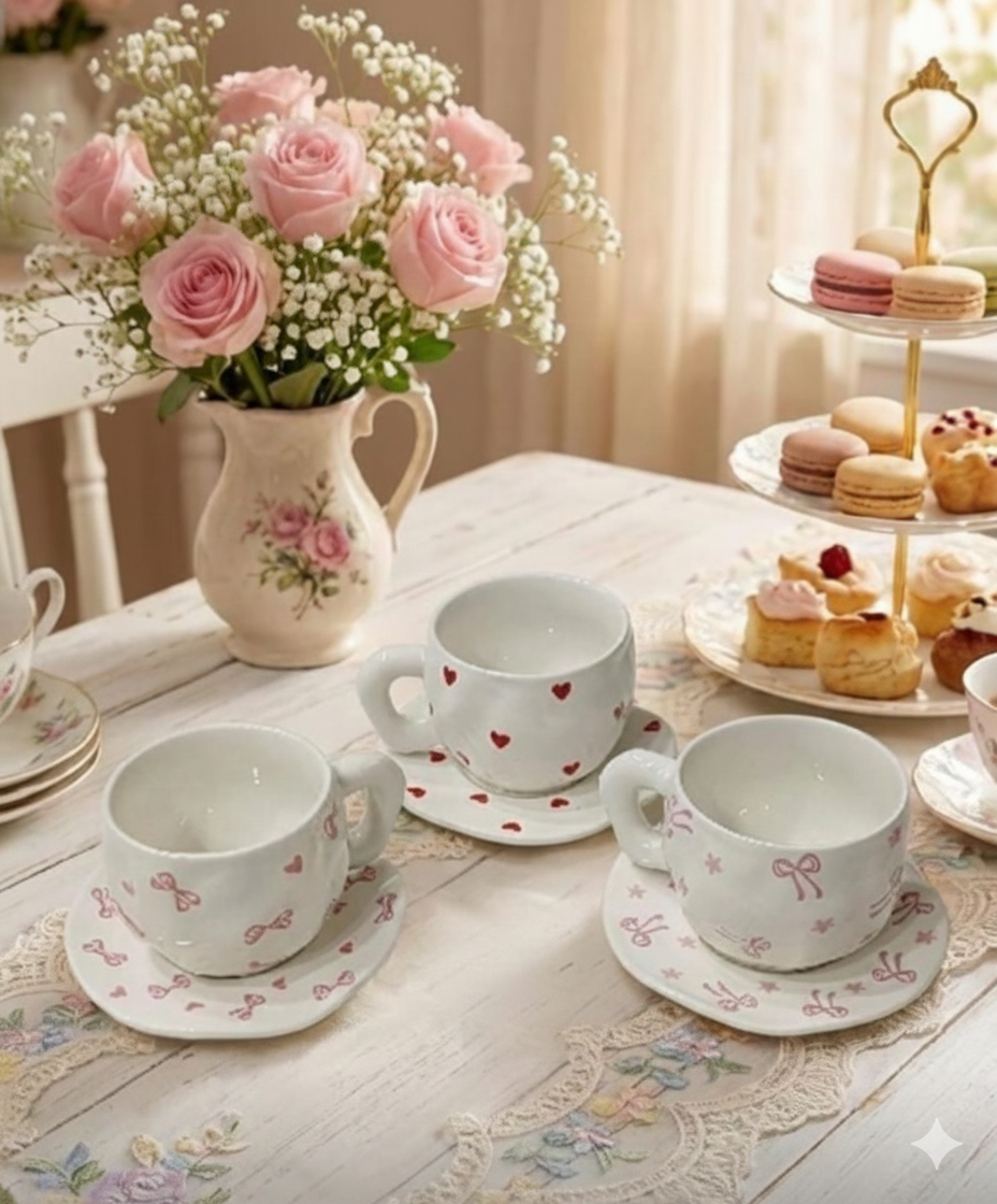 heritage ceramic cup with saucer main image