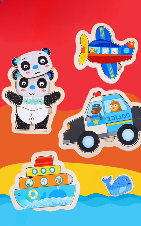 Colorful Wooden 3D Puzzle - image 2