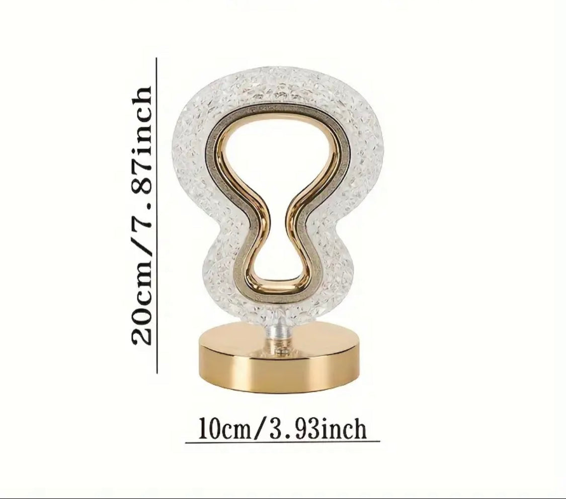 Halogen Decorated Crystal Table Lamp - image 6