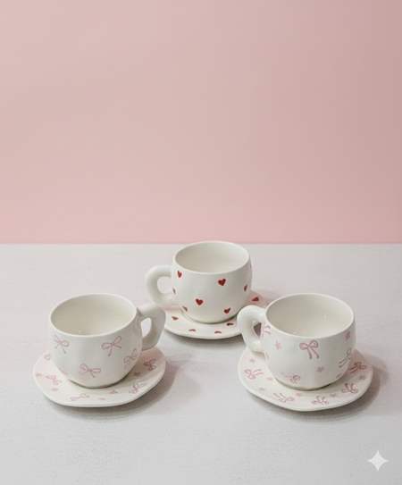heritage ceramic cup with saucer image 3