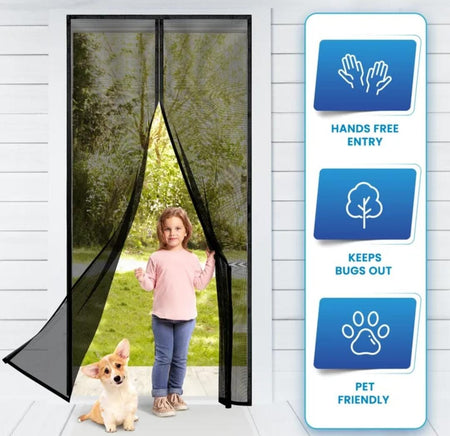 Magnetic Closing Door Screen Net - image 2