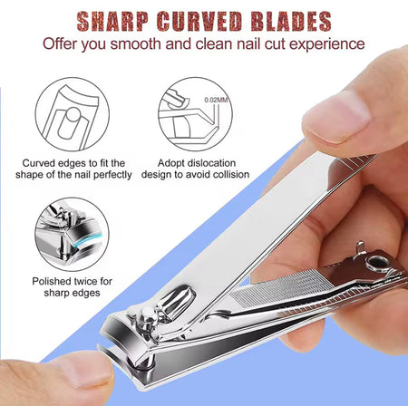 set of 4 stainless steel nail clipper image 2
