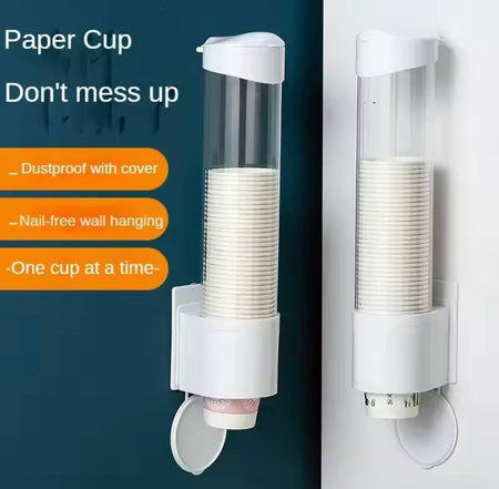 wall mounted automatic cup storage container image 5