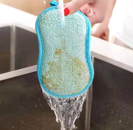 2pcs Microfiber Double Sided Sponge - image 2