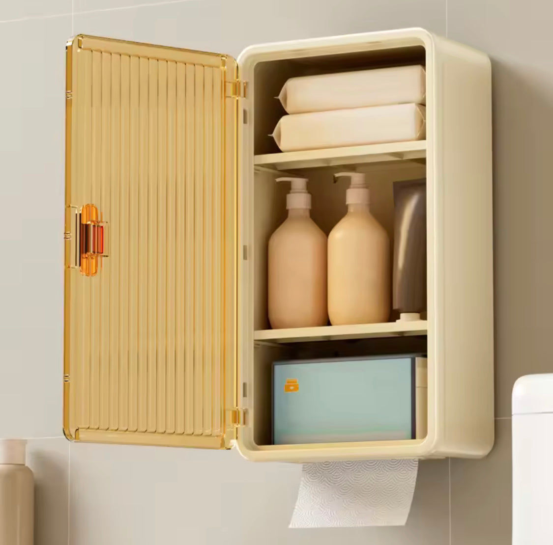 wall mounted toiletries storage rack image 6
