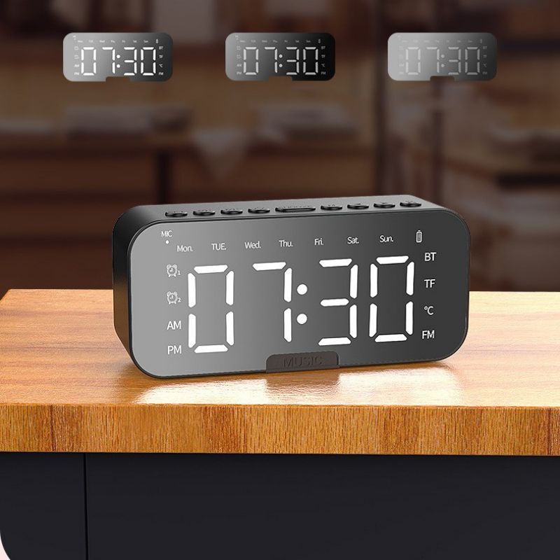 rechargeable alarm clock with speaker main image