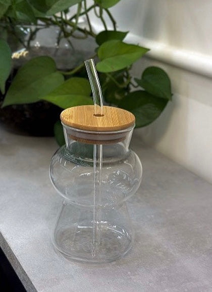 fancy coffee cup with straw image 2