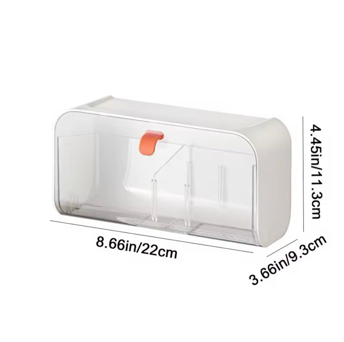 wall mounted organizer with adjustable dividers image 6