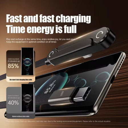 2 in 1 charging cable with mobile stand image 3