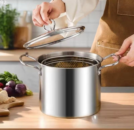 3.5l deep fryer pot with glass lid image 3