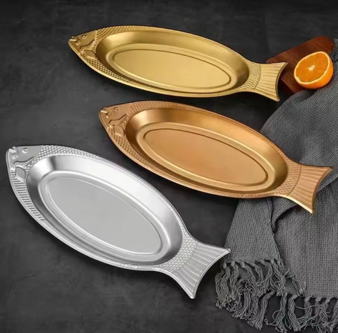 creative fish shaped plate main image