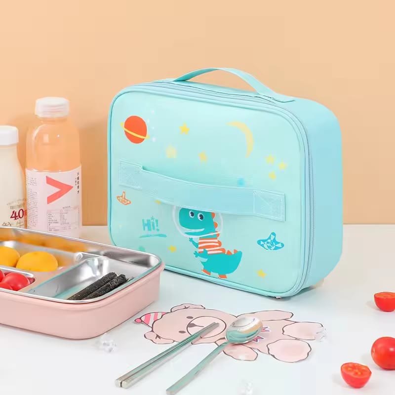 animated school thermal lunch bag main image