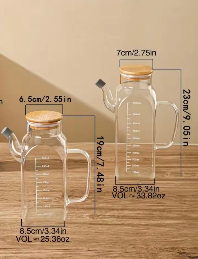 large capacity glass oil pot image 4