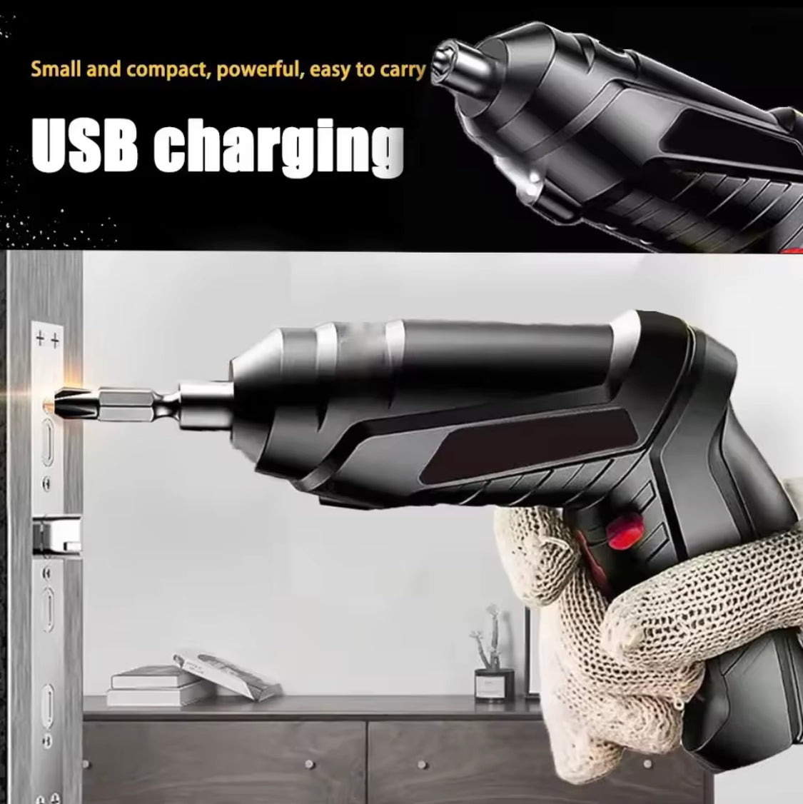 Rechargeable Cordless Screwdriver Tool Set - image 7