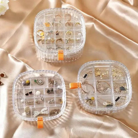 Elegant Transparent Crystal Portable Jewellery Box - image 6