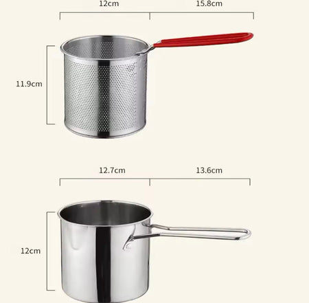 Stainless Steel Deep Fryer With Frying Basket - image 6
