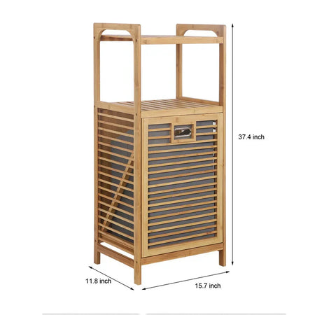 laundry hamper with shelf image 4
