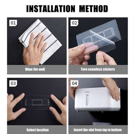 wall mounted toilet roll holder with storage shelf image 7