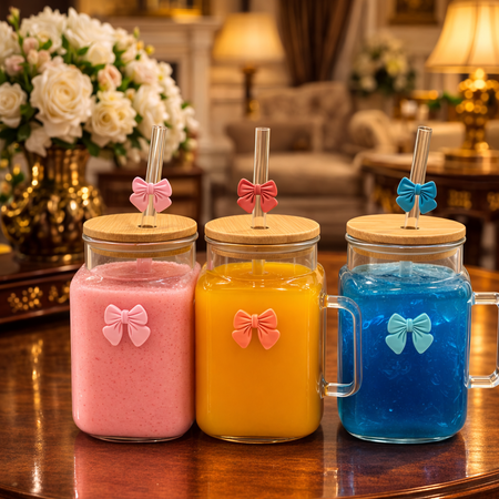 500ml Aesthetic Glass Tumbler - Main Image