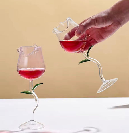 Rose Shaped Beverage Glass - Image 2