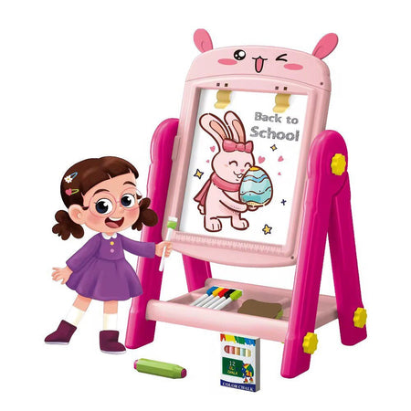 Artist Painter Double Sided Drawing Easel Board Pink