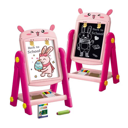 Artist Painter Double Sided Drawing Easel Board Pink