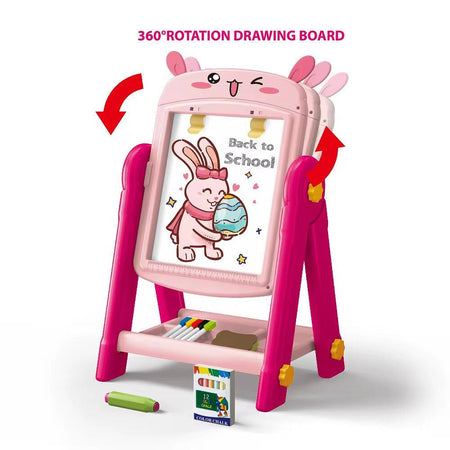Artist Painter Double Sided Drawing Easel Board Pink