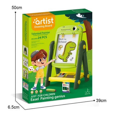 Artist Painter Double Sided Drawing Easel Board Green