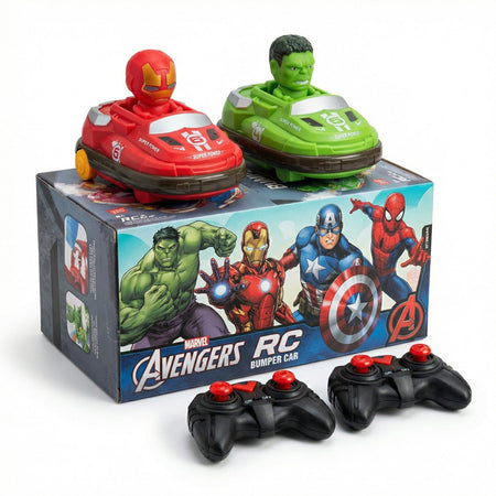 Avengers Superhero R/C Bumper Cars (Set Of 2 Cars With Remote) for 2 Player